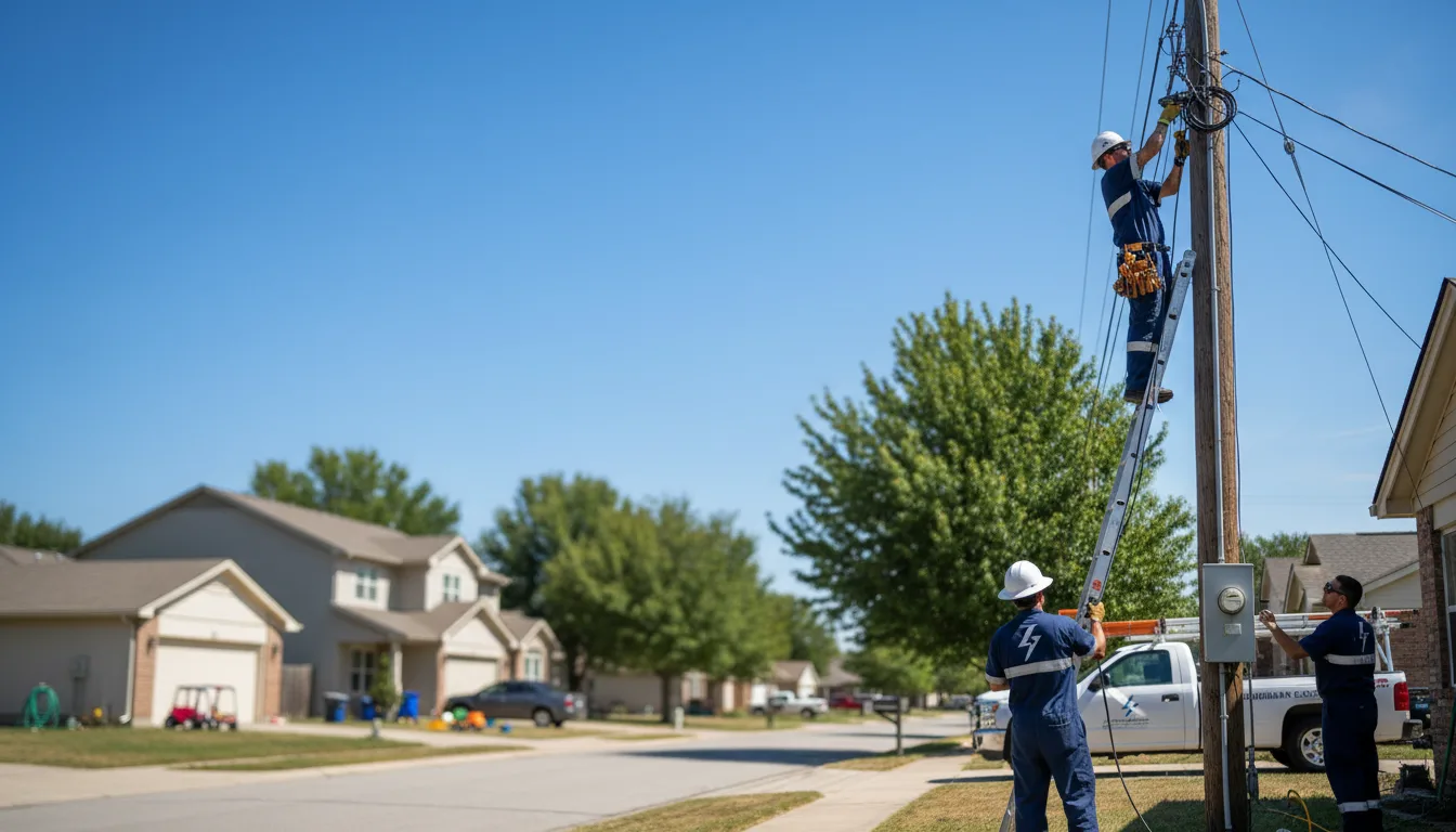 Residential electrician providing installation services in Four Oaks, NC